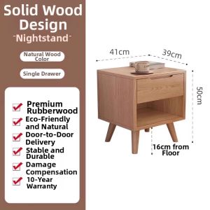 DONGMU | Real Wood Bedside Cabinet Small Home Use