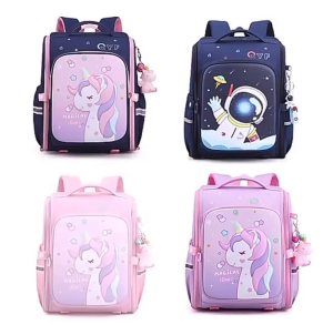 New 3D Unicorn School Bag for Kids Ridge Protection Waterproof Backpack 1-6 Grades Back to School Gift
