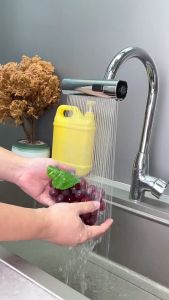 【Local Stock】Nano Kitchen Sink Bundle 4 Modes Multifunctional Waterfall Faucet 720° Rotation Anti-Splash Bubbler Booster