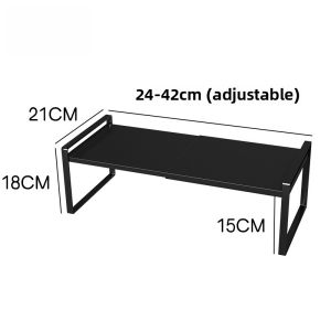 Expandable Carbon Steel Shelf Partition for Wardrobe Organization Bedroom Clothes Storage Rack Multi-Layer Shelf Divider