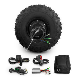 L-faster 350W Brushless Geared Hub Motor With 14.5 Inch 145/70-6 Off Road Tire For Electric Trolley Wheelbarrow Scooter