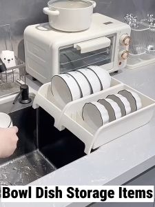 Plates & Dish Kitchenware Storage Bowl Plate Holder Kitchen Dish Bowl Organizer Storage For Cabinet