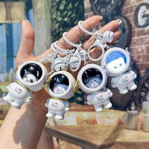 Luminous Astronaut Keychain Night Light Atmosphere Light Romantic Couple Starry Sky Bear Pendant Creative Gift Keychain