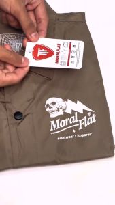 Moral Flat Official-Windbreaker Jacket-Born To Lead-Brown