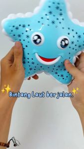 Mainan Anak Balita Cewek Cowok Bintang Laut Nyala Lampu Musik Gerak