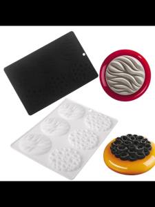 Khuôn Làm Bánh Silicon Thiết Kế Sóng Và Họa Tiết 2/6 Ô Khuôn Fondant Thân Thiện Với Môi Trường Dụng Cụ Làm Bánh Nhà Bếp Dùng Trang Trí Món Tráng Miệng