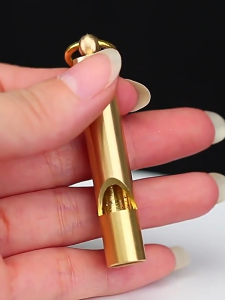 Aluminum Alloy High Frequency Whistle Emergency Outdoor Survive Whistle Loud Outdoor Keychain Wisel Keselamatan