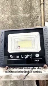 Mitsushi 1200W LED Solar Flood Light IP67 Waterproof Outdoor Street Lamp with Remote Control and Timer