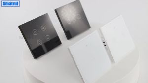 SMATRUL WiFi Smart Wall Switch Tuya Wifi+RF433MHz Touch Button Switch Hybrid 2-in-1 Neutral & No Neutral Smart Home Smart Life Alexa Google Home