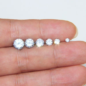 Korean Style Titanium Steel Zirconia Screw Ear Bone Studs Fake Diamond Trendy Mens Ear Studs Diamond Soft Bone Studs