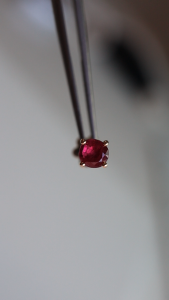 Single Minimalist Flat Back Gemstone Stud – Sold Individually