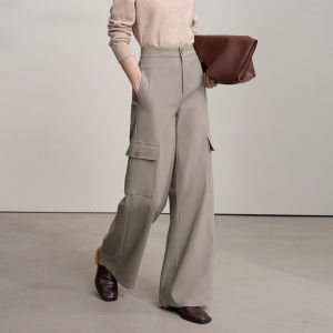 AMII | Comfortable Stretchy Loose Wide Leg Casual Trousers