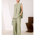 Sleeveless Versatile Linen Rayon Set. 
