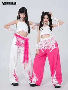 เสื้อผ้าเด็กสไตล์เกาหลี ชุดการแสดงวันเด็ก แฟชั่น เครื่องประดับ เอว สายรัด กระเป๋าสะพายไหล่ สำหรับเด็กผู้หญิง วิสกี้ แจ๊ส โชว์เสื้อผ้าเด็ก