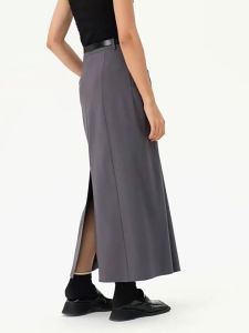 Mid-length High Waist Slimming Design Sense Half Skirt