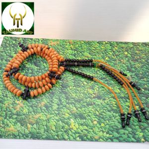 tasbih tijani batu Marjan Oren kombinasi yuser black Fs034