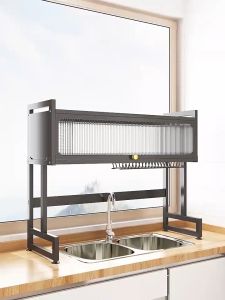 COLOGO 🥇 Kitchen Rack Dish Rack / Rak Dapur Kabinet Rak Pinggan Mangkuk Dish Drainer Sink Rack Kitchen