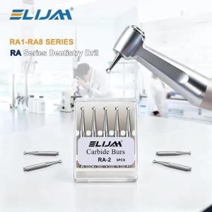ELIJAH 5Pcs/Box Dental Tungsten Steel Burs RA Series Dentistry Drill For Dental Lab Clinic Low Speed Contra-Angle Handpiece Tool