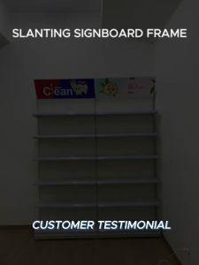 SUPERMARKET CONVENIENCE STORE MATERNAL GONDOLA SHELVING DISPLAY CABINET ACRYLIC LIGHTBOX FLAT SLANTING SIGNBOARD