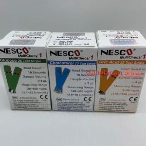 NESCO Strip Cek Gula Darah Kolesterol Asam Urat Paket Bundling Refill Tes Glukosa Koles UA