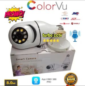 Kamera CCTV IP 8mp Camera V380 Pro Bohlam 360 View WiFi Wireless / Cctv Bohla...