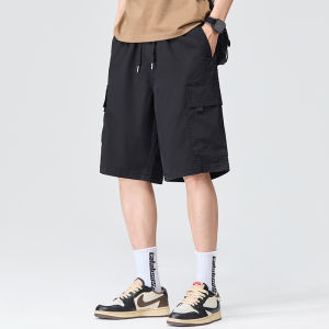 Summer Light Loose Straight Five Quarter Pants
