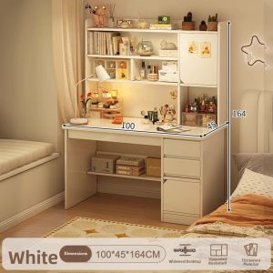 Multifunctional Study Desk with Shelf