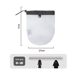 Waterproof Outdoor Travel Lightweight Portable down Jacket Storage Bag Drawstring Fabric Pouch for Clothing Compression