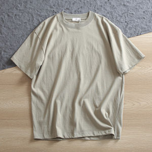 High Quality Cotton Sportswear! Mens Solid Color round Neck Short Sleeve T-Shirt Casual Summer Fashion Urban Style Regular Fit