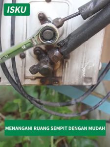 TopTools kunci ring pas rachet 8 10 12 13 14 15 17 19 22mm Besi tahan karat Bahan/ratchet wrench 72gigi/kunci ring pas bolak balik/kunci flexible kombinasi ratchet 8-22mm