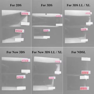 1 Set Top Bottom HD Clear Protective Film For Nintend DSL NDSL for 2DS New 3DS XL LCD Screen Protector 3DS XL LL Accessorie