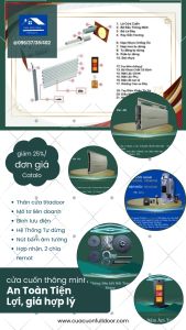 cửa cuốn PM-482*  với thương hiệu Titadoor được làm từ hợp kim nhôm 6063 theo dây chuyền công nghệ đức sản xuất tại việt nam. đơn giá tính / m2.