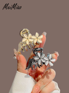 กิ๊บติดผมรูปดอกไม้ตาแมวขนาดกลาง สไตล์เกาหลี ประดับผมแบบครึ่งหัว ประดับผมแบบสัตว์ทะเลลึก ชุบทอง 3 สี