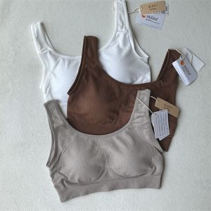 Sedna Sports Bra Wireless Fixed Full Cup Modal Thread Thin Vest Style Underwear for Women Bottoming Strapless Anti-Light