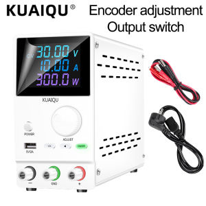 Adjustable DC Power Supply Variable 30V 10A Switching Regulated DC Bench Power Supply with 5V 2A USB Output Voltage Stabilizer for battery charging，car key repair