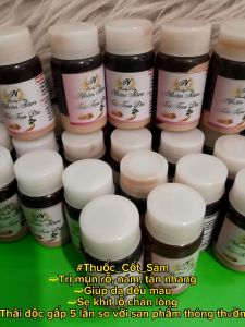 Thảo dược đông y cốt sâm có bột bong mạnh tái tạo da sạch mụn nám tàn nhang hiệu quả 30ml