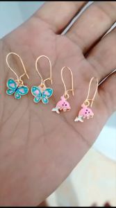 Anting titanium  anak perempuan karakter lucu dan cantik  lapis emas anti luntur dan anti alergi