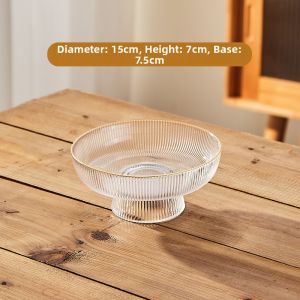 ZHUXI | High-end Exquisite Luxury Glass Fruit Tray