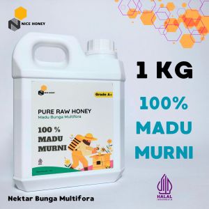 Nice Honey - Madu Asli Murni 100% Nektar Bunga Multifora 1 Kg