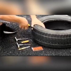 Lốp xe ô tô thủng Bộ đồ nghề điện xe gắn máy xe đạp sửa lốp Bộ đồ nghề điện khẩn cấp chịu lực cao không săm Bộ Cắm chuyên nghiệp xách tay