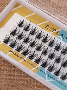 Thick Black Single Cluster Fake Eyelashes for Women Mixed Blood Long Stem Brush Precision Instrument Brush Household Cleaning Tools