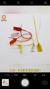 100pcs/tas Plastic Security Seal Segel Koper Panel Container Truk Bank Tag Tag Sepatu Seleksi multicolor