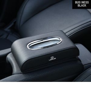 Honda Premium Leather Car Tissue Box Auto Tissue Storage Case For Freed Brio City Civic CRV HRV BRV Accord Jazz Car Accessories