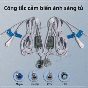 Công Tắc Cảm Biến Chuyển Động PIR Bạc DuPont 12V24V DC 5A Cho Tủ Quần Áo/tủ Đôi Điều Khiển Cảm Ứng LED Thông Minh