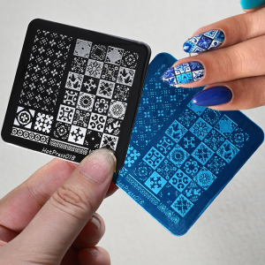 Mẫu Dập Móng Hình Học Hoa Cổ Điển 6x6cm Bằng Thép Không Gỉ Họa Tiết Ren Hoa Thanh Lịch Dùng Cho Đám Cưới Làm Móng Nghệ Thuật Tự Làm