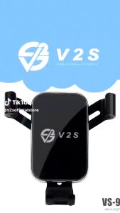 V2S VS-907 Air Outlet In-Car Phone Holder Windy Air Outlet Phone Holder Hands-Free Fit for All Cell Phone