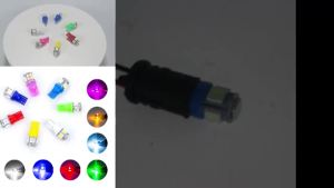 10pcs T10 158 192 194 168 W5W 5050 SMD 5LED Car Wedge Tail Side Light Lamp Bulb Dome License Interior Reading Lamp Colorful