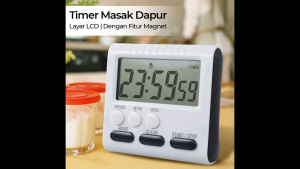 QASIQ Timer Masak Dapur Magnetic Stand Kitchen Countdown Clock