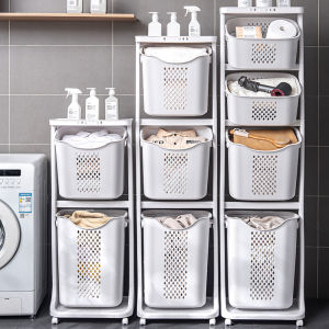 Home Dirty Clothes Storage Laundry Basket Bathroom Storage Rack