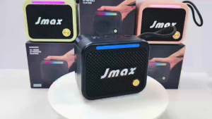 JMAX ลำโพงบลูทูธ ไร้สาย มีไฟRGB ลำโพงไร้สาย ขนาดพกพา กำลังขับ8W ใช้งานง่าย แบตเตอรี่1800mAh BT/USB/TF/TWS ลำโพง M300
